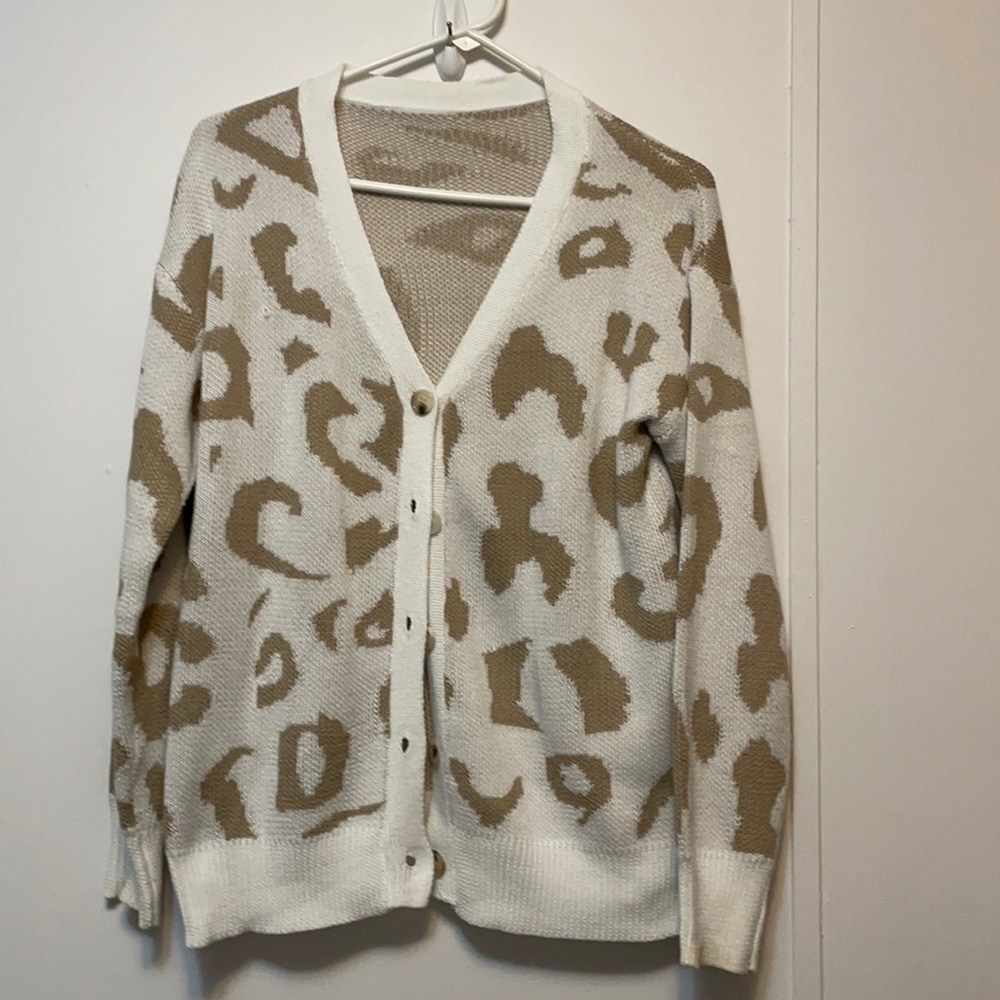 Animal Print Cardigan